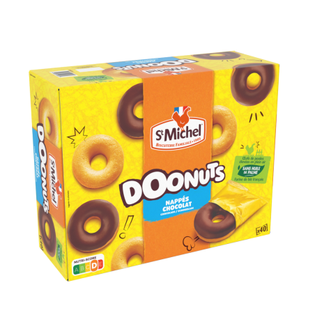 Doonuts nappés chocolat format familial (x40)