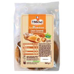 Madeleines cœur caramel au beurre salé au sel de Guérande – 360g