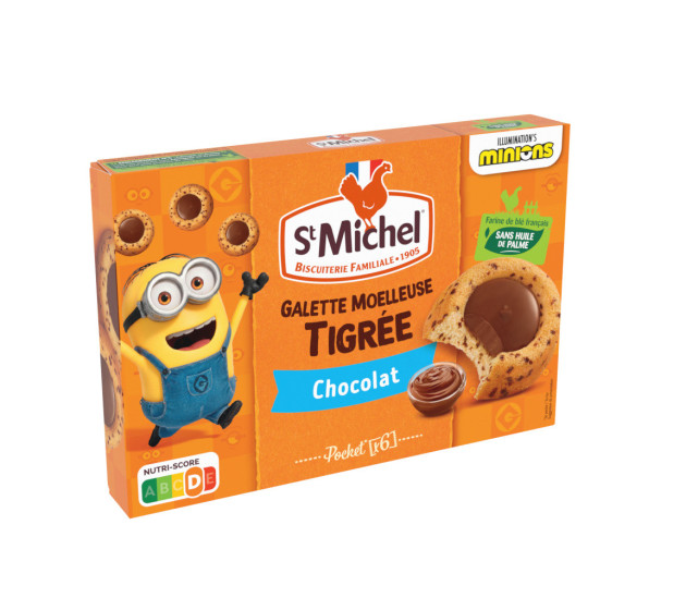 Galette moelleuse tigrée chocolat 180g - St Michel