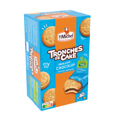 Tronches de cake chocolat (x40)
